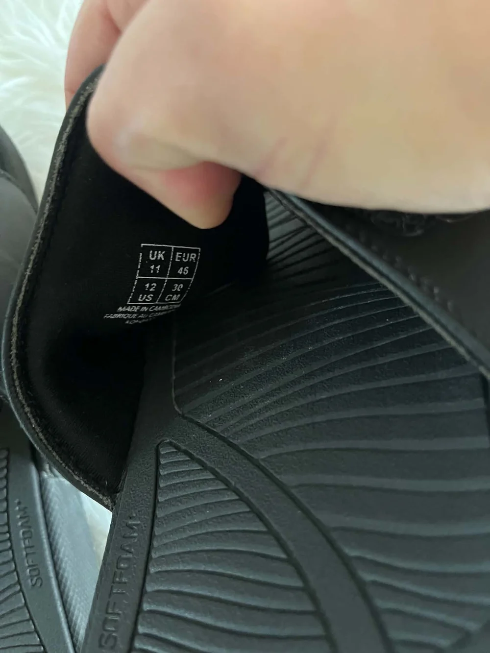 Puma Men's Black Adjustable Slide Sandals